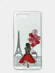 Красный чехол Huawei Honor 10, Хуавей Хонор 10 силиконовый с рисунком