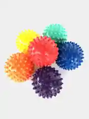 Бирюзовый массажный мяч для мфр с шипами