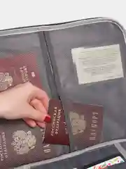 Органайзер для документов с кодовым замком и 4 отделениями