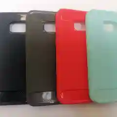 Алый силиконовый усиленный чехол SamsungS7/Самсунг S7,противоударный,силикон