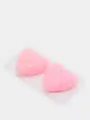 Свеча "Сердечки" 2шт 4,5см розовые