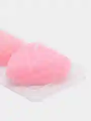 Свеча "Сердечки" 2шт 4,5см розовые