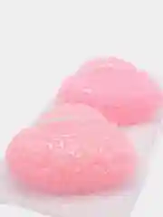Свеча "Сердечки" 2шт 4,5см розовые