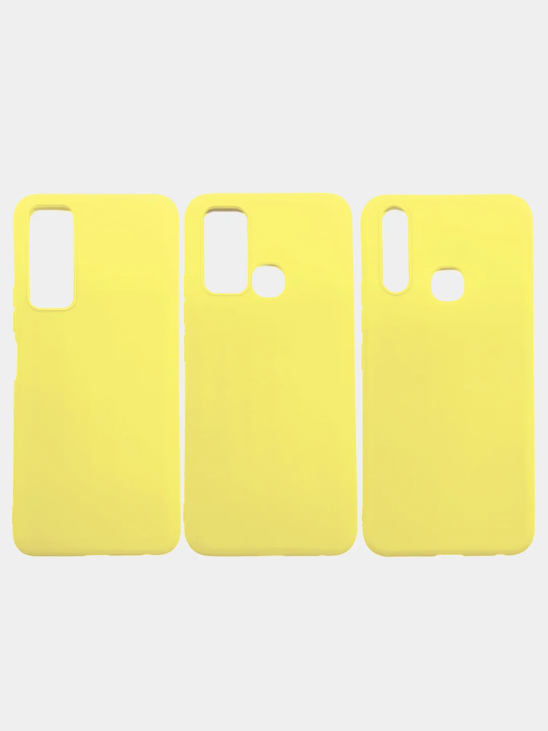 Желтый чехол силиконовый  Vivo Y17 / Y19 / Y20 / Y30 /