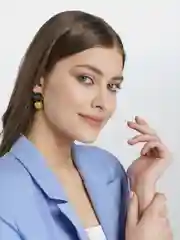 Песочный хаки серьги с жемчугом 925