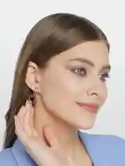 Золотой серьги висячие "Gesture" в стиле K-pop в корейском стиле, длинные серьги женские, мужские