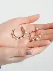 Черный серьги женские кольца/гвоздики/подвески