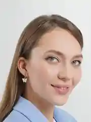 Золотой серьги женские кольца/гвоздики/подвески