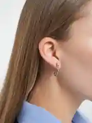 Багровый серьги женские кольца/гвоздики/подвески