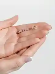 Горчичный серьги, каффы, цвет золотой