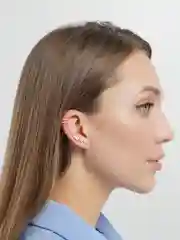 Горчичный серьги, каффы, цвет золотой