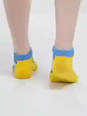 Бордовый носки с принтами