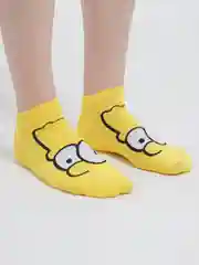 Вишнёвый носки с принтами