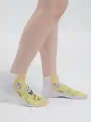 Белый носки с принтами