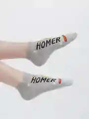 Бирюзовый носки с принтами