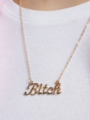 Цепочка с подвеской "Bitch"