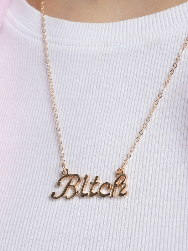 Цепочка с подвеской "Bitch"