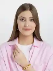 Желтый цветной браслет в этническом стиле, унисекс