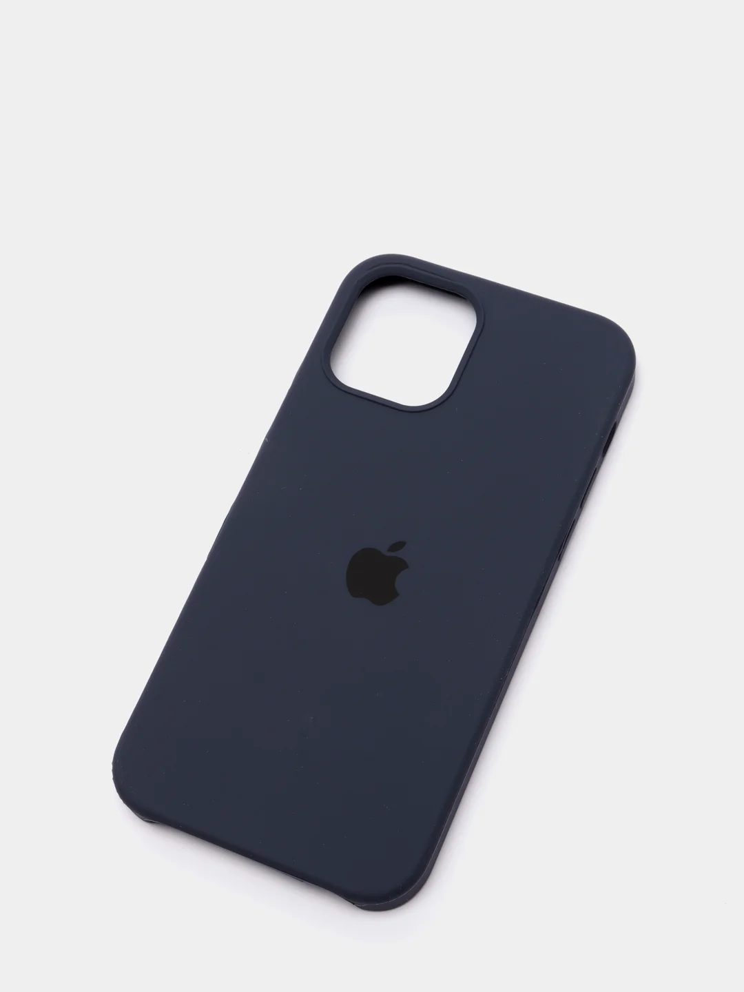 Темно-синий чехол Silicone Case для iPhone 12, 12 Pro с открытым низом