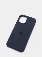 Темно-синий чехол Silicone Case для iPhone 12, 12 Pro с открытым низом