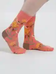 Розовый носки женские, высокие