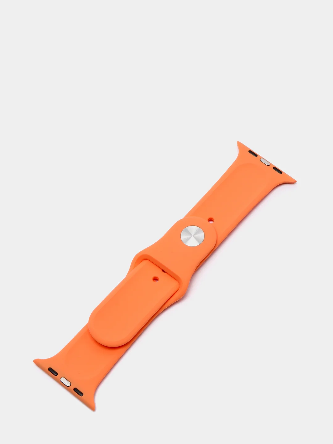 Светло-оранжевый ремешок для Apple Watch, силиконовый
