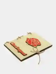 Алый открытка "С Днем рождения"