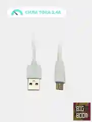 Кабель быстрой зарядки и передачи данных USB-Micro USB, 2.4A