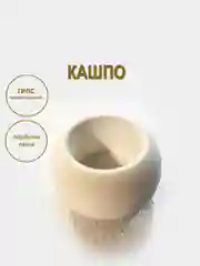 Кашпо из гипса для свечей, суккулентов
