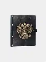 Ежедневник с гравировкой, деревянный, недатированный, на кольцах, сменный блок, 70 листов