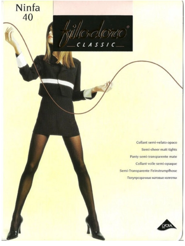 Колготки женские FILODORO CLASSIC NINFA 40 den, полуматовые, эластичные, без шортиков