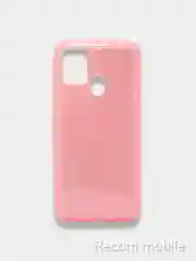 Розовый чехол блестящий Samsung Galaxy M20, M21, M30s, M31, M51 накладка c блёстками