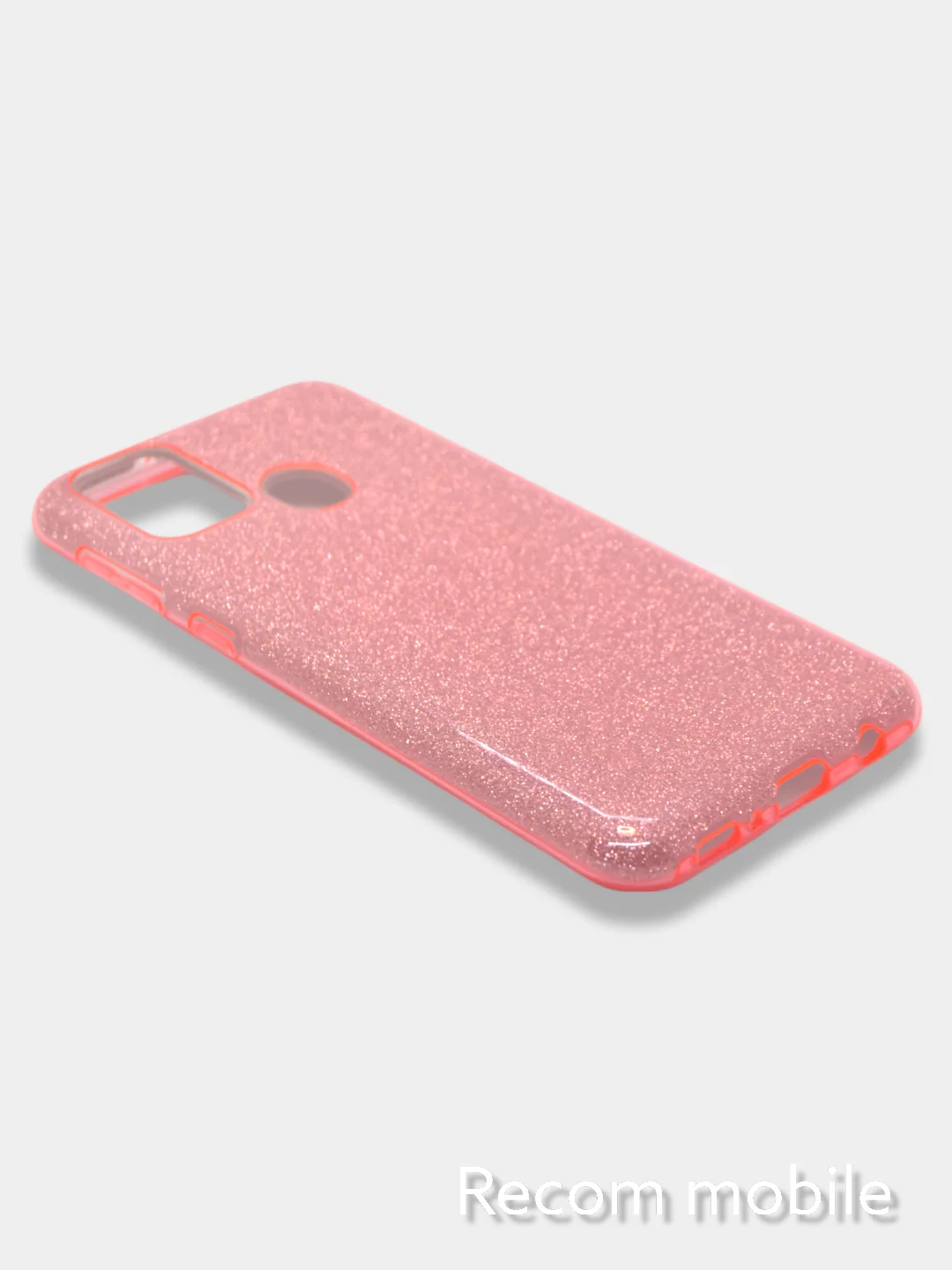 Розовый чехол блестящий Samsung Galaxy M20, M21, M30s, M31, M51 накладка c блёстками