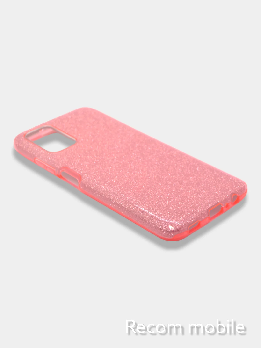 Розовый чехол блестящий Samsung Galaxy M20, M21, M30s, M31, M51 накладка c блёстками
