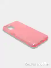 Розовый чехол блестящий Samsung Galaxy M20, M21, M30s, M31, M51 накладка c блёстками