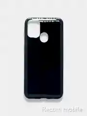 Угольный чехол блестящий Samsung Galaxy M20, M21, M30s, M31, M51 накладка c блёстками