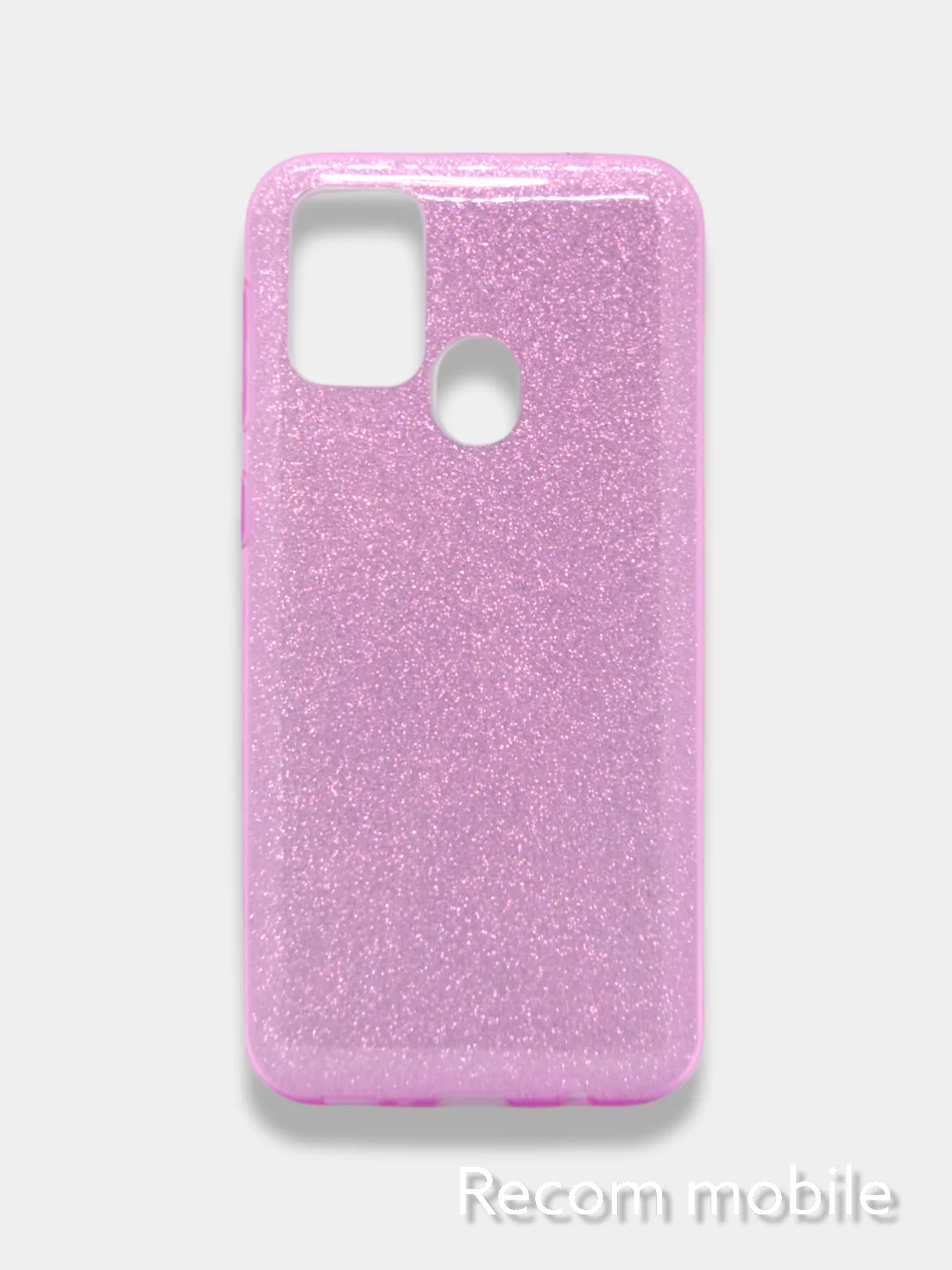 Лавандовый чехол блестящий Samsung Galaxy M20, M21, M30s, M31, M51 накладка c блёстками