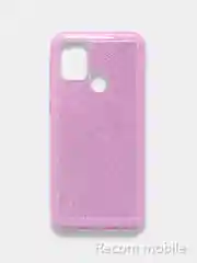 Лавандовый чехол блестящий Samsung Galaxy M20, M21, M30s, M31, M51 накладка c блёстками