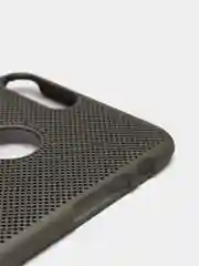 Серый iphone 7+ / 8 Plus чехол пластиковый с перфорацией