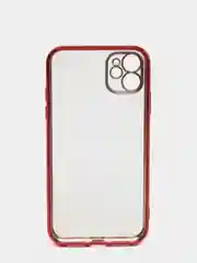 Красный чехол для iPhone 7, 8, SE, X, XS, XR, 11 Pro Max, 12 Mini, Pro Max, с гальваническим покрытием