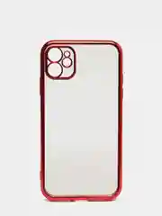 Красный чехол для iPhone 7, 8, SE, X, XS, XR, 11 Pro Max, 12 Mini, Pro Max, с гальваническим покрытием