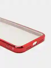 Красный чехол для iPhone 7, 8, SE, X, XS, XR, 11 Pro Max, 12 Mini, Pro Max, с гальваническим покрытием