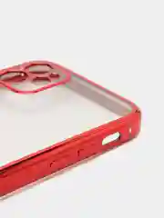 Красный чехол для iPhone 7, 8, SE, X, XS, XR, 11 Pro Max, 12 Mini, Pro Max, с гальваническим покрытием