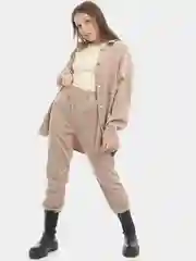 Бежевый костюм вельветовый