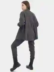 Угольный костюм вельветовый