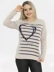 Бежевый лонгслив женский "Любовь"