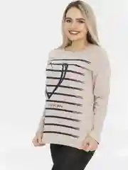 Бежевый лонгслив женский "Любовь"