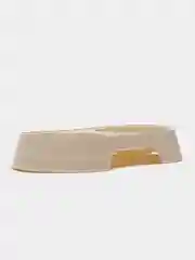 Бежевый миска двойная для кошек и собак мелких пород