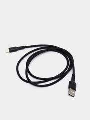 Кабель зарядки USB Type-C Borofone BX30 Silicone, 1 метр, круглый, 2.4 A, силикон, 2 цвета