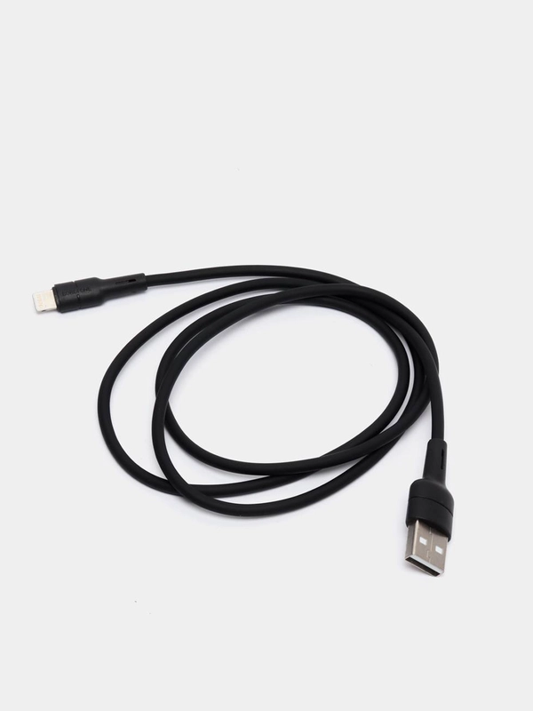 Кабель зарядки USB Type-C Borofone BX30 Silicone, 1 метр, круглый, 2.4 A, силикон, 2 цвета